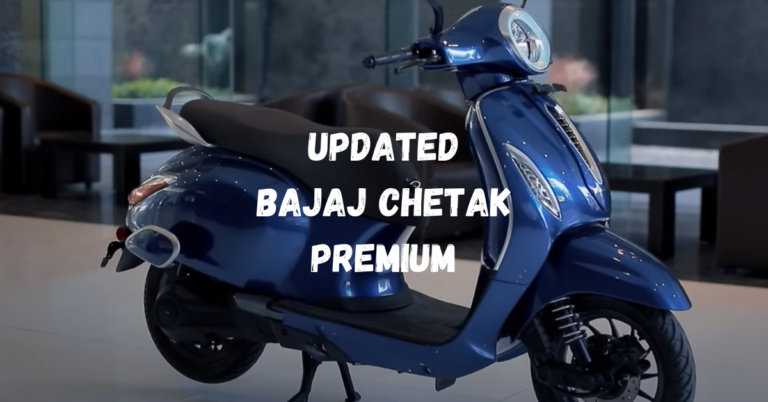 2024 Bajaj Chetak Premium E-Scooter is Launched